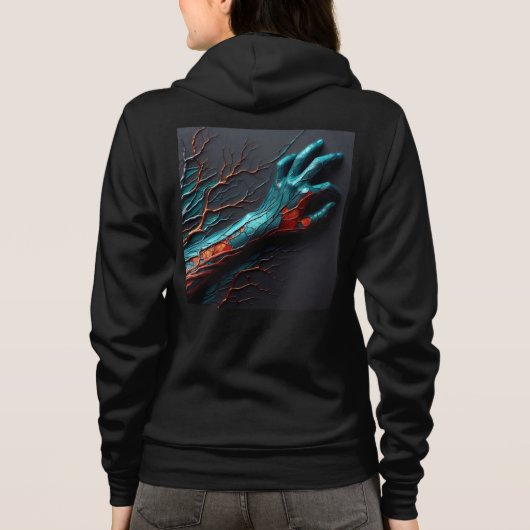 Bella+Canvas Full-Zip Sweatshirts met artwork 19 Hoodie (Achterkant)