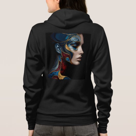Bella+Canvas Full-Zip Sweatshirts met artwork 1 Hoodie (Achterkant)