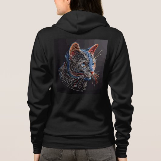 Bella+Canvas Full-Zip Sweatshirts met artwork 24 Hoodie (Achterkant)