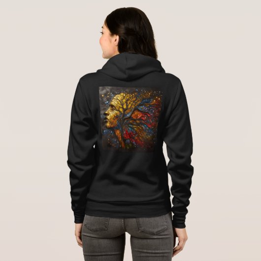 Bella+Canvas Full-Zip Sweatshirts met artwork 5 Hoodie (Achterkant volledig)