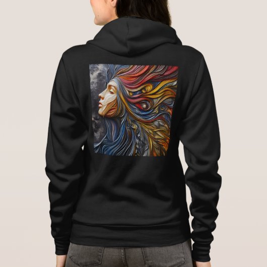 Bella+Canvas Full-Zip Sweatshirts met artwork 6 Hoodie (Achterkant)