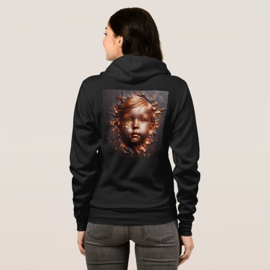 Bella+Canvas Full-Zip Sweatshirts met artwork 8 Hoodie (Achterkant volledig)