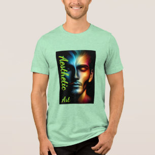 Bella+Canvas Heren Tri-blend T-shirt, Wit, Volwass Shirt
