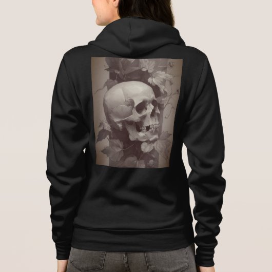 Bella+Canvas Hoodie met volledige ritssluiting (Achterkant)