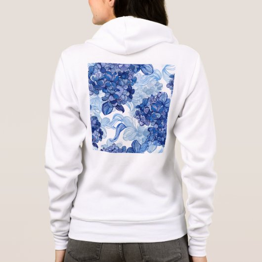 Bella+Canvas Hoodie met volledige ritssluiting (Achterkant)