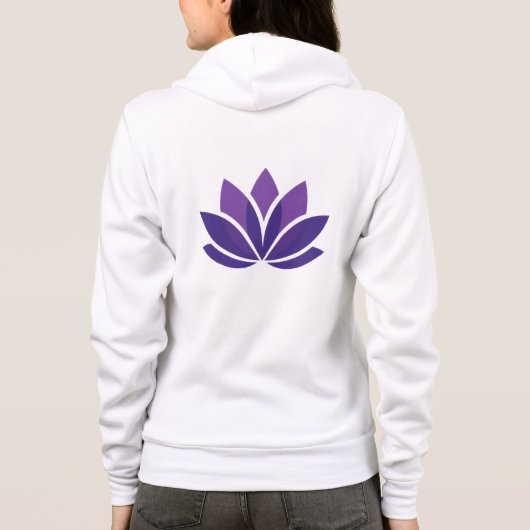 Bella+Canvas Hoodie met volledige ritssluiting (Achterkant)
