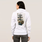 Bella+Canvas Hoodie met volledige ritssluiting (Achterkant volledig)