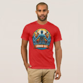 Bella + Canvas Jersey Dag van de Arbeid Design T-shirt (Voorkant volledig)