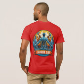 Bella + Canvas Jersey Dag van de Arbeid Design T-shirt (Achterkant volledig)