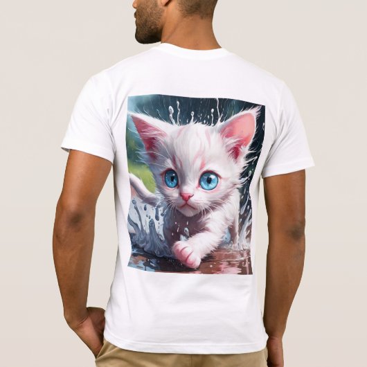 Bella Canvas Jersey T-shirt met korte mouwen Kitte (Achterkant)