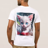 Bella Canvas Jersey T-shirt met korte mouwen Kitte (Achterkant)