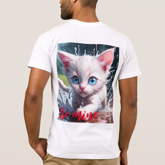 Bella Canvas Jersey T-shirt met korte mouwen Kitte (Achterkant)
