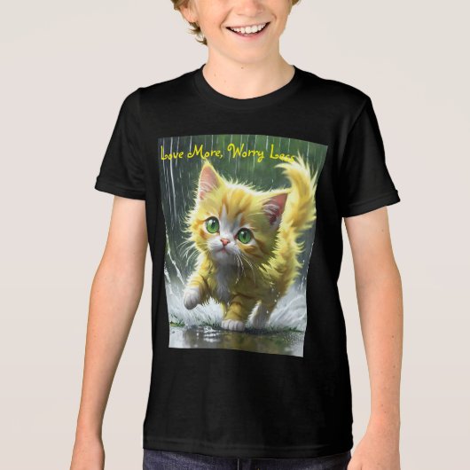 Bella+Canvas Jeugd Tri-blend T-shirt (Voorkant)