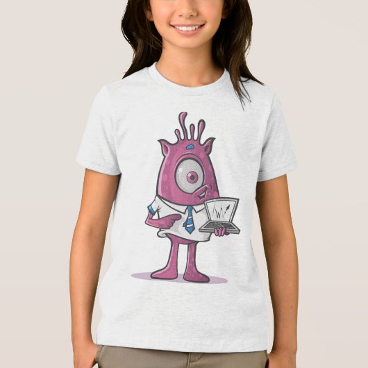 Bella+Canvas Jeugd Tri-blend T-shirt (Voorkant)