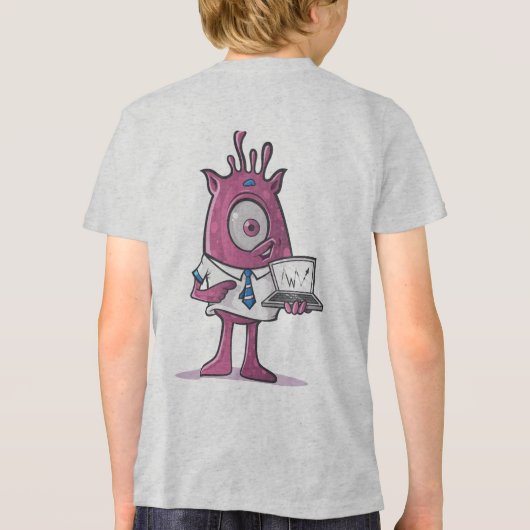 Bella+Canvas Jeugd Tri-blend T-shirt (Achterkant)