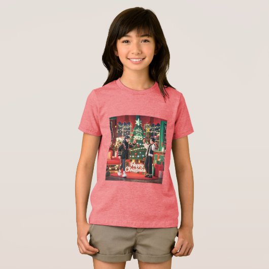 Bella+Canvas Jeugd Tri-blend T-shirt (Voorkant volledig)