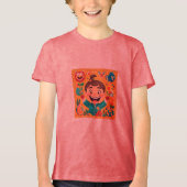 Bella+Canvas Jeugd Tri-blend T-shirt (Voorkant)