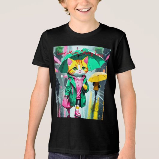 Bella+Canvas Jeugd Tri-blend T-shirt (Voorkant)