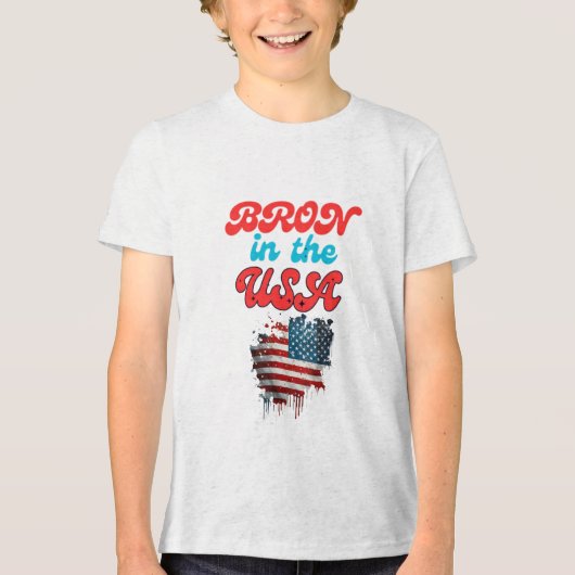 Bella+Canvas Jeugd Tri-blend T-shirt (Voorkant)