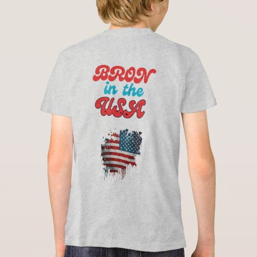 Bella+Canvas Jeugd Tri-blend T-shirt (Achterkant)