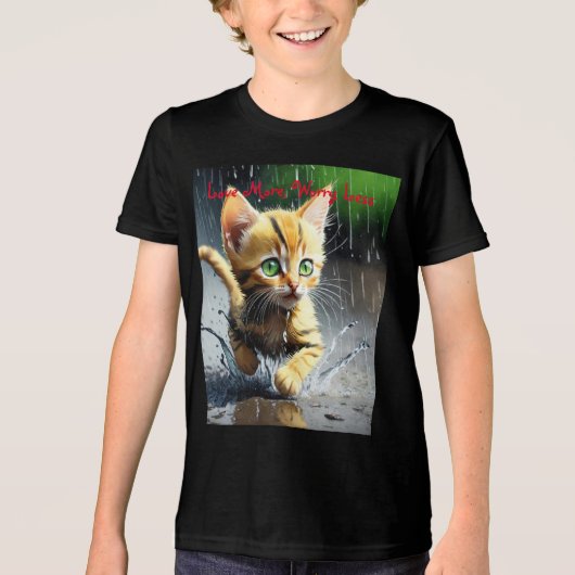 Bella+Canvas Jeugd Tri-blend T-shirt (Voorkant)