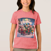 Bella+Canvas Jeugd Tri-blend T-shirt (Voorkant)