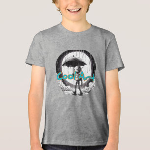 Bella+Canvas Jeugd Tri-blend T-Shirt, Effen Zwart Shirt