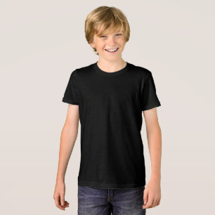 Bella+Canvas Jeugd Tri-blend T-Shirt, Effen Zwart, Shirt