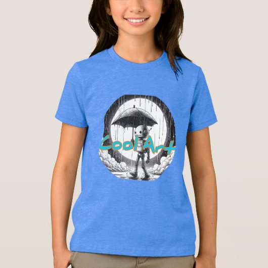 Bella+Canvas Jeugd Tri-blend T-Shirt, Effen Zwart Tri-Blend Shirt (Voorkant)