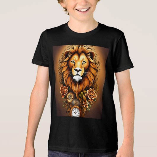 Bella+Canvas Jeugd Tri-blend T-Shirt, Effen Zwart, Tri-Blend Shirt (Voorkant)