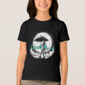 Bella+Canvas Jeugd Tri-blend T-Shirt, Effen Zwart Tri-Blend Shirt (Voorkant)