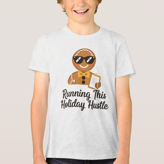 Bella+Canvas Jeugd Tri-Blend T-shirt – Peperkoek (Voorkant)