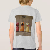 Bella+Canvas Jeugd Tri-blend T-Shirt, Wit, Tri-Blend Shirt (Achterkant)