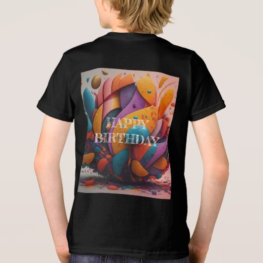 Bella+Canvas Jeugd Tri-Blend Tri-Blend Shirt (Achterkant)