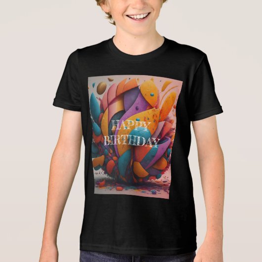 Bella+Canvas Jeugd Tri-Blend Tri-Blend Shirt (Voorkant)