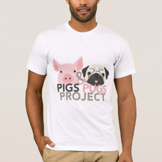 Bella Canvas Mannen T - shirts Pigs & Pugs Project