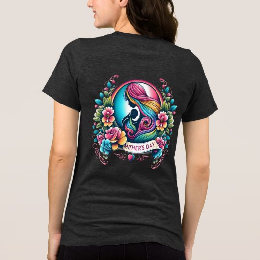 Bella+Canvas-Moederdag Tri-Blend Shirt (Achterkant)