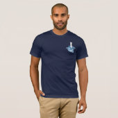 Bella Canvas POCKET T-Shirt-Navy Blue T-shirt (Voorkant volledig)