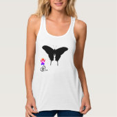 Bella+Canvas Racerback Tanktop ZWARTE DRAAK (Voorkant)