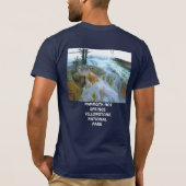 Bella-Canvas T-shirt Unieke Mammoth Hot Springs! (Achterkant)