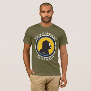 Bella Canvas T-Shirt: Wiskunde Smart Caveman T-shirt