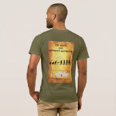 Bella Canvas T-Shirt: Wiskunde Smart Caveman T-shirt (Achterkant volledig)