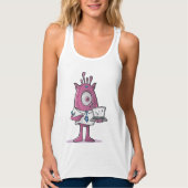 Bella+Canvas Tanktop met racerback (Voorkant)