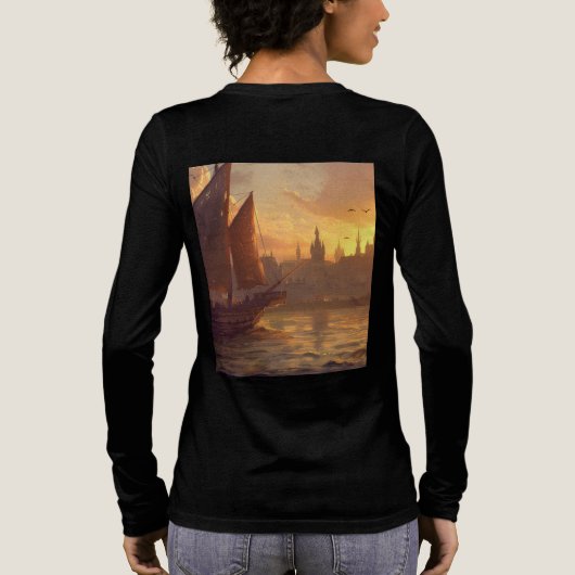 Bella+Canvas Tri-blend Long Sleeve Shirt (Achterkant)