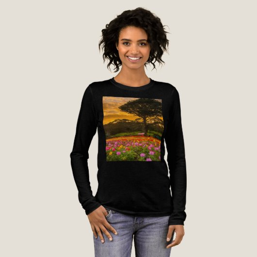Bella+Canvas Tri-blend Manga Longa — Encantos do S Shirt (Voorkant)