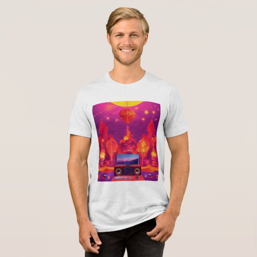 Bella+Canvas Tri-Blend Shirt (Voorkant volledig)