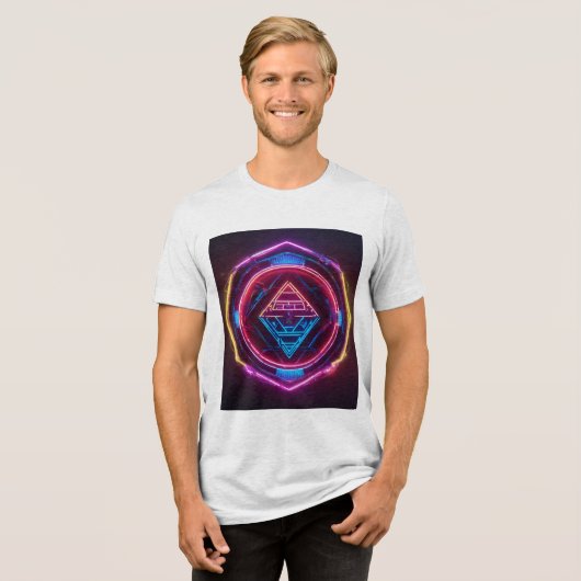 Bella+Canvas Tri-Blend Shirt (Voorkant volledig)