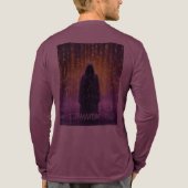 Bella+Canvas Tri-blend shirt met lange mouwen, (Achterkant volledig)