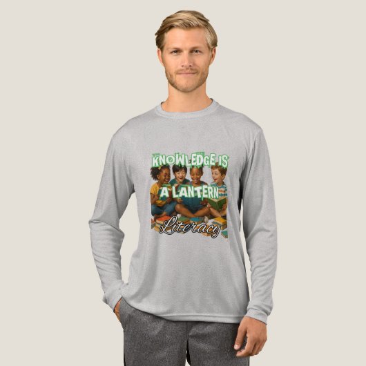 Bella+Canvas Tri-blend Shirt met lange mouwen, Sol (Voorkant)