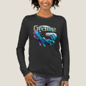 Bella+Canvas Tri-blend Shirt met lange mouwen, Sol (Voorkant)